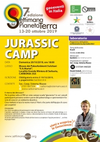 Domenica 20 Ottobre alle ore 18 al Museo dei Paleoambienti Sulcitani il “Ritorno dei Dinosauri” con  “Jurassic Camp”