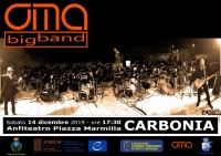 Un grande evento musicale per Carbonia: sabato 14 Dicembre alle ore 17.30 all&#039;Anfiteatro di piazza Marmilla il concerto della Oma Big Band