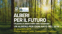 Domani alle ore 10 in piazza Carta a Cortoghiana il secondo appuntamento con &quot;Alberi per il Futuro&quot;