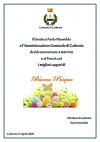 Il Sindaco Paola Massidda e l&#039;Amministrazione Comunale augurano buona Pasqua a tutti i nostri concittadini
