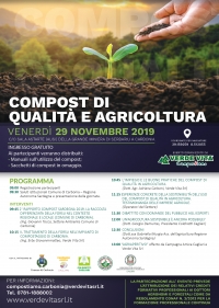 Venerdì 29 Novembre alle ore 9 nella Sala Astarte della Grande Miniera di Serbariu l’evento “Compost di qualità e Agricoltura”