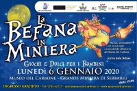 Lunedì 6 Gennaio alle ore 15 al Museo del Carbone il tradizionale appuntamento con “La Befana in Miniera”: giochi e dolci per i bambini