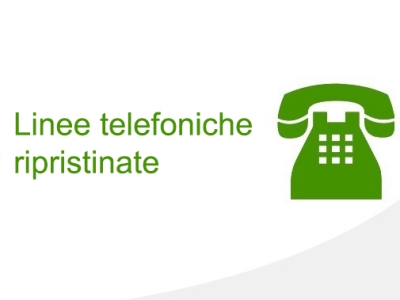 Linee telefoniche ripristinate